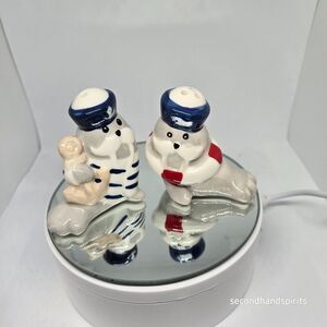 Nautical Walrus Salt & Pepper Shaker Set New Ceramic